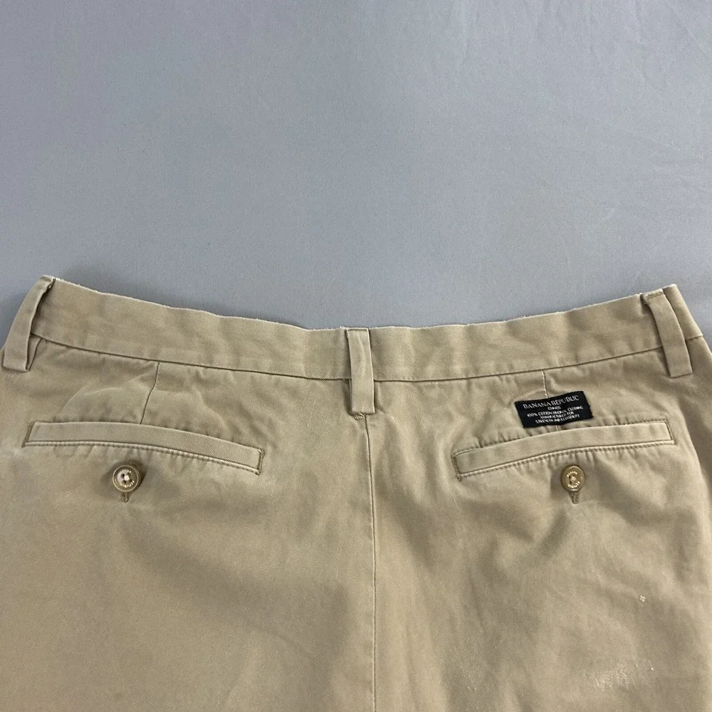 Banana Republic Gavin Pants Chino Men's 32Wx30L Khaki Tan Trousers‎ Classicore